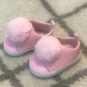 Pink baby girl tennis shoes